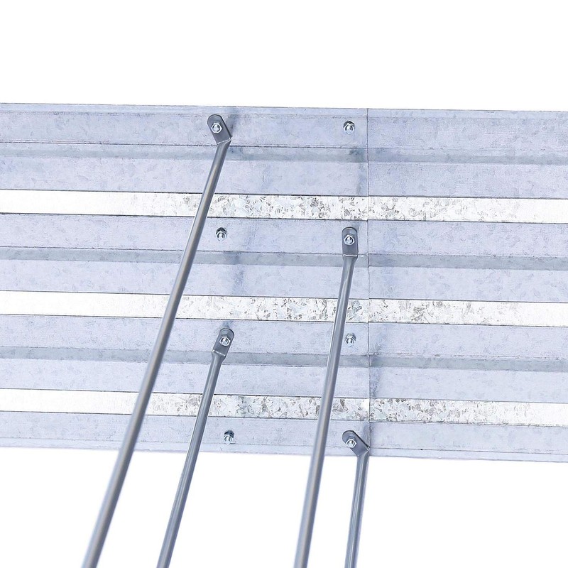 FOYUEE Galvanized Raised Garden Beds for Vegetables Large Metal Planter