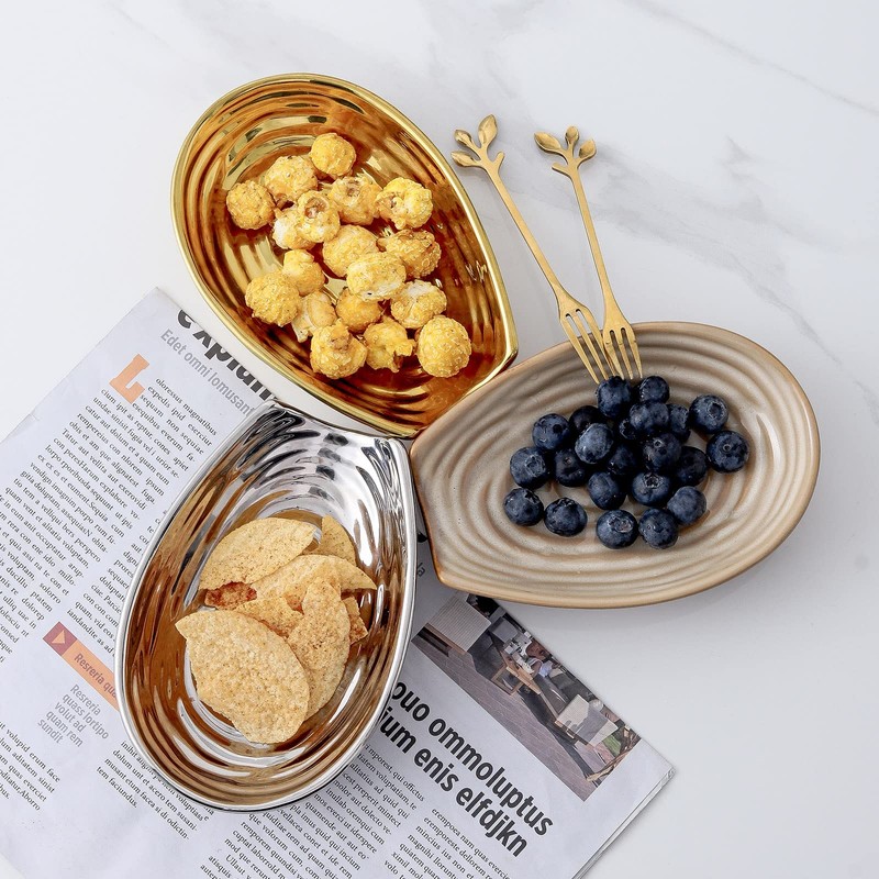 Hasense Spoon Rest for Stove Top, Ceramic Gold Spoon Holder