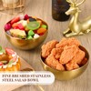 Nuogo 6 Pcs Gold Mixing Bowls Stainless Steel Mixing Bowl