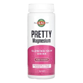 Suplemento Nutricional KAL Magnesio Citrato y Colágeno Marino Sabor Granada 300g                                                                      