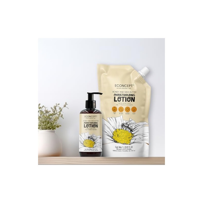 Crema Humectante ECONCEPT de Miel y Manteca de Karité Refill