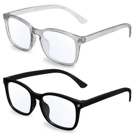 Gaoye Blue Light Blocking Glasses - Fashion Square Fake Eyeglasses, Anti UV Ray Computer Gaming Glasses, Blue Blockers Glasses for Women/Men