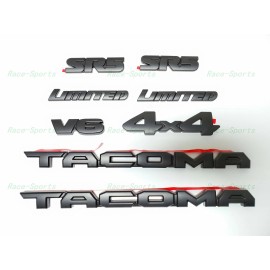 Toyota OEM BLACKOUT OVERLAY OEM EMBLEM BADGE Fit For 2016-2020 TOYOTA TACOMA SR5 LIMITED V6