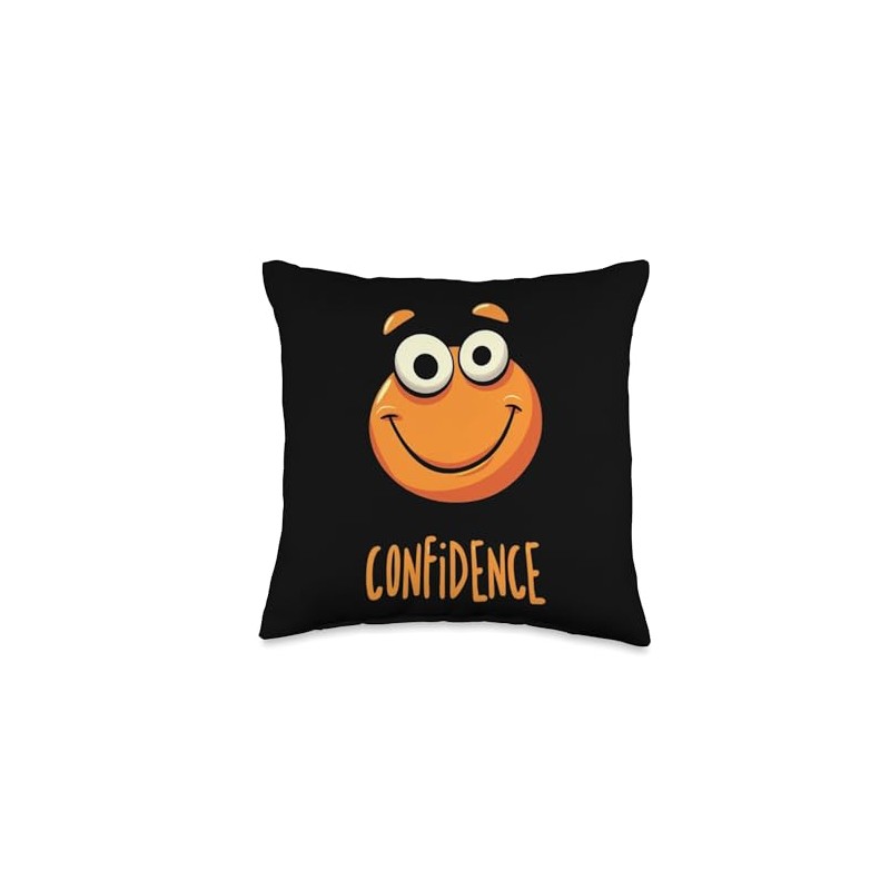 CONFIDENCE Confident Smile Throw Pillow