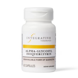 Integrative Therapeutics Integrative Therapeutics Alpha-Glycosyl Isoquercitrin - Quercetin Supplement to Support Antioxidant Pathways and Cellular Regulation* - Flavonoid Supplement - Gluten-Free & Vegan - 60 Vegan Capsules