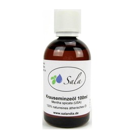 Sala Sala Krauseminzeöl Aroma Spearmint ätherisches Öl naturrein (100 ml PET-Flasche)