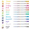 EpenGo Scented Glitter Gel Pens for Adults, 12 Colors Fruity