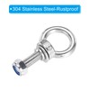 PATIKIL M12 x 50mm Lifting Shoulder Eye Bolt, 2Pcs 304