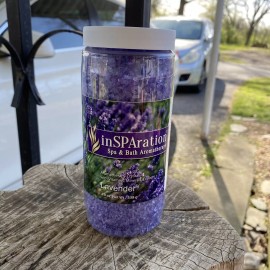 Insparation New inSPAration Spa & Bath Aromatherapy Lavender crystals 19 oz bath salts