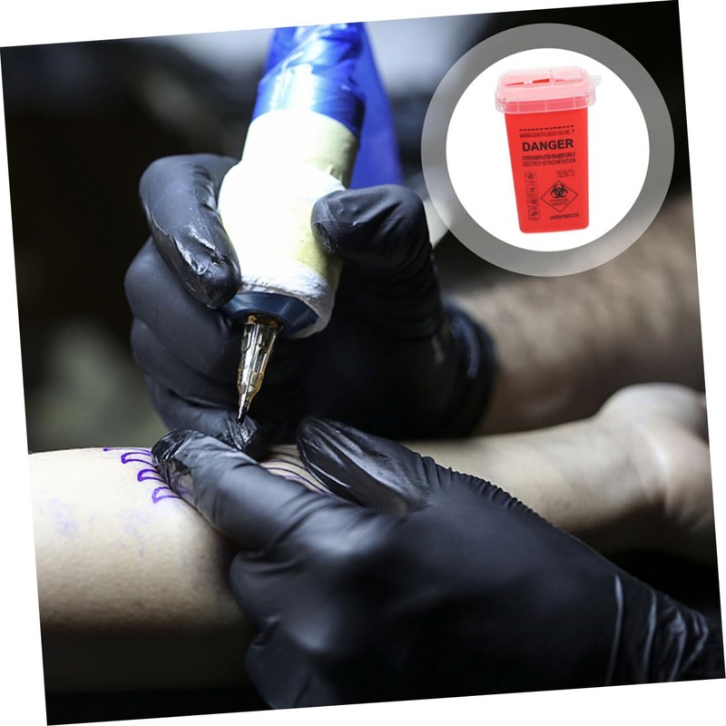 Ipetboom 3pcs Disposal Bins with Flip Lid Needle Bins for