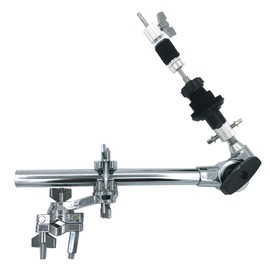 TUOREN Closed Hi Hat Attachment with Rotating Multi-Clamp, Adjustable Cymbal Tilter Attachment Drum Cymbal Stand Boom Arm Compatible with Auxiliary Hihats or Stacks Percussion Hardware Accessories