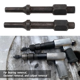 Ausla 2PCS Pneumatic Bolt Breaker, 37315 1/2 Inch Air Hammer Bit with 3/8 Inch Pneumatic Air Chisel, Air Hammer Socket Wrench Adapter