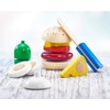 Selecta 62068 Burger, Velcro and Cutting Toy Set, Multi-Colour