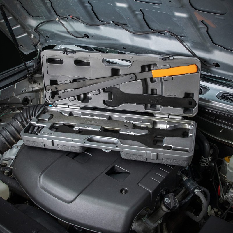 GEARWRENCH Fan Clutch Service Set, Fan Nut Wrenches, Pully Holder,