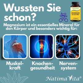 Magnesium aus dem Meer - natürlich - vegan - 120 Kapseln