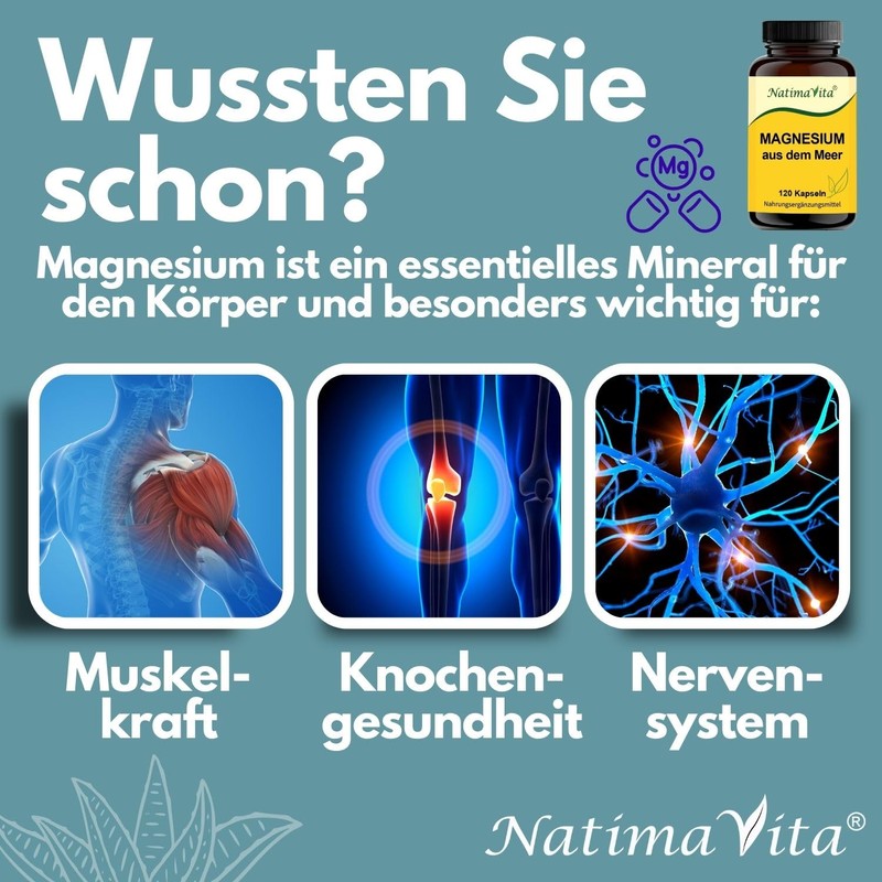 Magnesium aus dem Meer - natürlich - vegan - 120