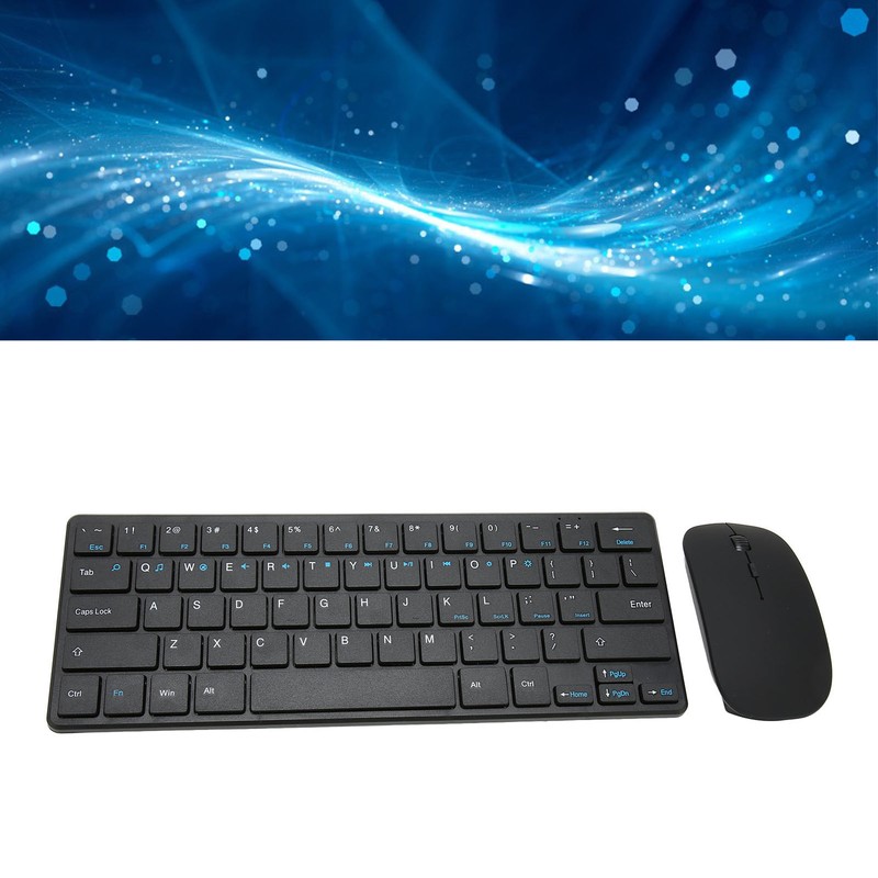 2.4G Wireless Keyboard Mouse Combo Ergonomic 64 Key Keyboard 3