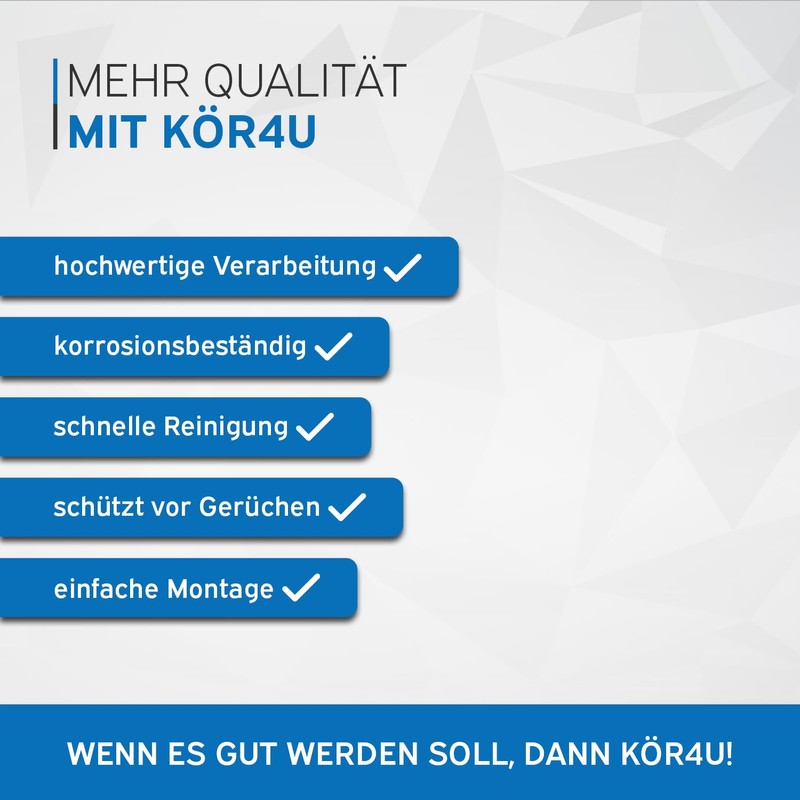 kör4u Design Immersion Pipe, Extra Long Tube 300 mm, for