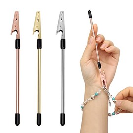 3 Pieces Bracelet Helper Tool Jewelry Helpers, Anglecai Hand Bracelet Fastener Helper for Fastening and Hooking Jewelry Bracelet Necklace Watch Clasps Ties Zippers