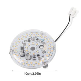 Mumusuki LED Ceiling Fan Light, 3.93 Inch 18W 2000LM 3 Color Temperature Dimmable Magnetic LED Retrofit Light Board Ceiling Fan Light Replacement Panel