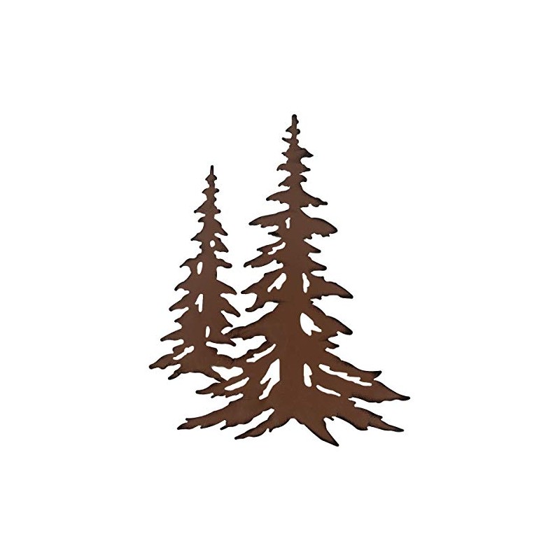 BLACK FOREST DECOR Ponderosa Double Pine Wall Art, Wall Mounted,