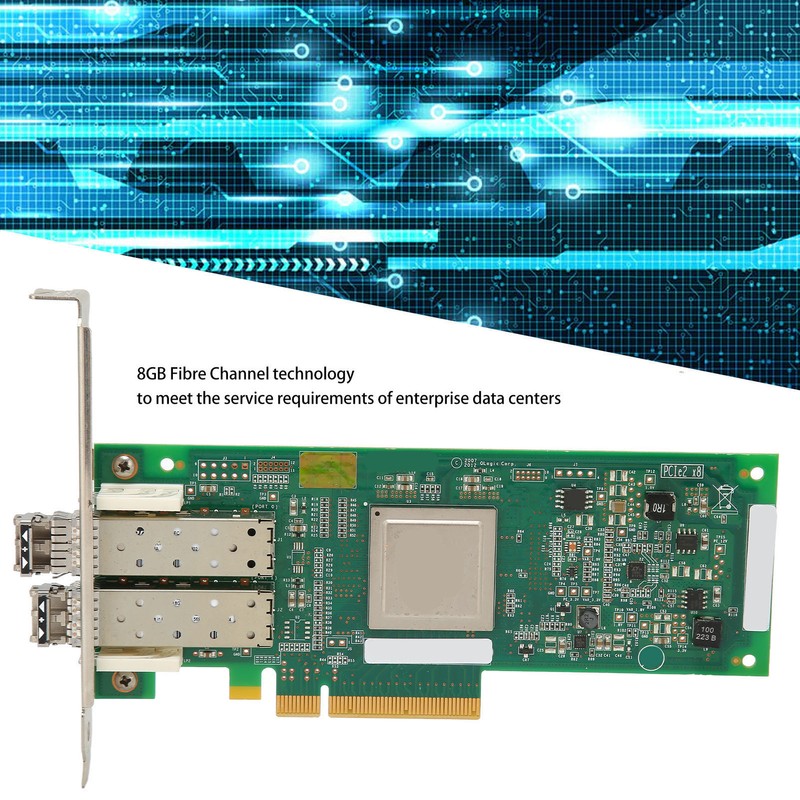QLE2562 Dual Port Fiber HBA Card with 2 Module 8GB