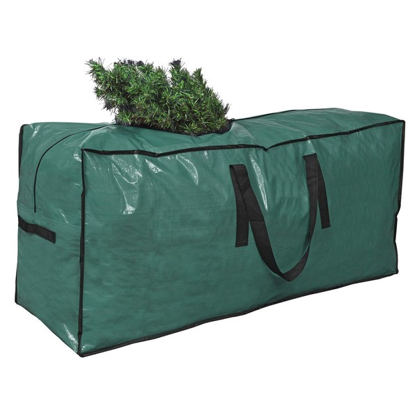 Primode Christmas Tree Storage Bag | Fits Up to 7.5 Ft. Tall Disassembled Tree I 45"x15"x20" Holiday Tree Storage Case | Protective Zippered Artificial Xmas Tree Bag (7.5ft, Green)