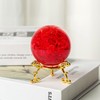 LONGWIN 60mm Ice Cracking Crystal Ball Decorative Glass Ball Home