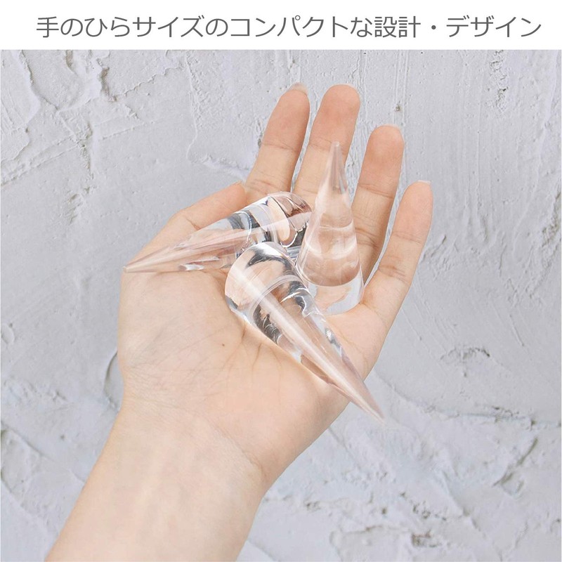 ColorfylCoco 5 Pcs Acrylic Ring Stand Cone Ring Holder Ring
