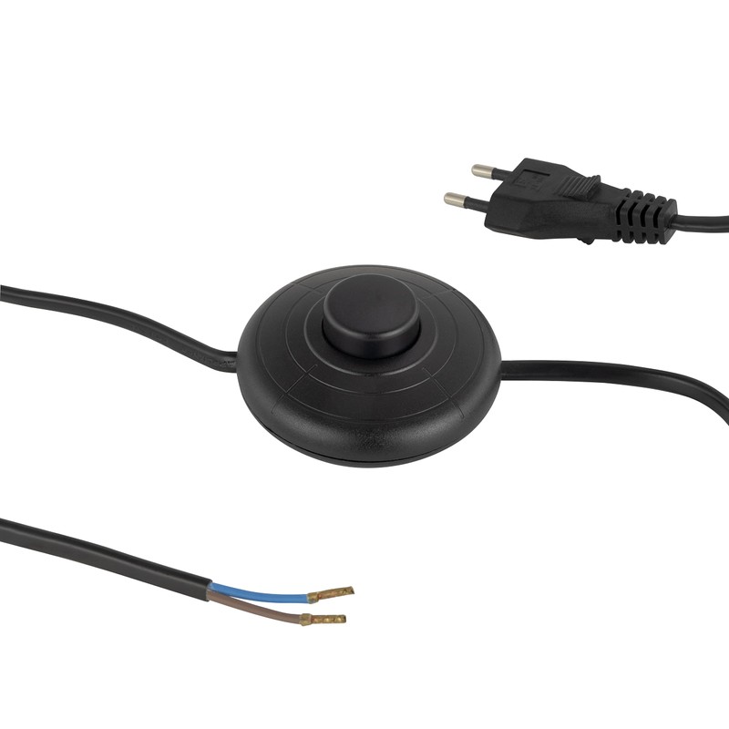 REV Ritter 0505666555 Cable Euro Pedal Switch 2 m Black