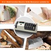 Light Blonde 5 in 1 Electric Knife Sharpener with LCD