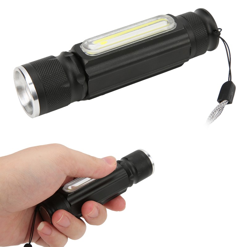 Flashlight Rechargeable Portable Aluminium Waterproof Nonslip Wearproof Pocket Flashlight