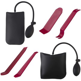 Air Wedge Bag Pump Professional Leveling Kit & Alignment Tool Inflatable Shim Bag 300 LB Adjustable Press Air Shim Pump Wedge (Square+Rectangle+Tool)