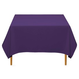 Lann's Linens - 70" Square Premium Tablecloth for Wedding/Banquet/Restaurant - Polyester Fabric Table Cloth - Purple
