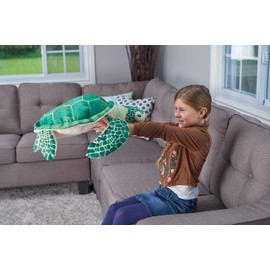 Wild Republic Sea Turtle Plush, Stuffed Animal, Plush Toy, Gifts for Kids, Living Ocean 23 Inches