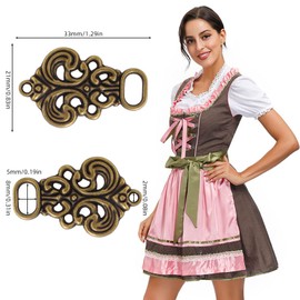 Trukafie 8 Pieces Vintage Cardigan Clip, Cardigan Clips, Swirl Coat Brooches, Antique Cape Clips, Collar Dress Clips Fasteners, Brooch for Women Girls Wear