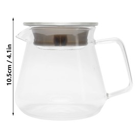 Glass Coffee ml/ml Transparent Glass Coffee Server Ideal for Family Coffee Lovers and Professional Baristas Kitchen Counters (300 ml)