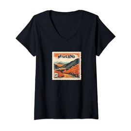 Newland NC Mountain Newland NC Travel Hiking Vacation V-Neck T-Shirt