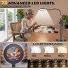 30X 10X Large Floor Magnifying Glass with Light and Stand,