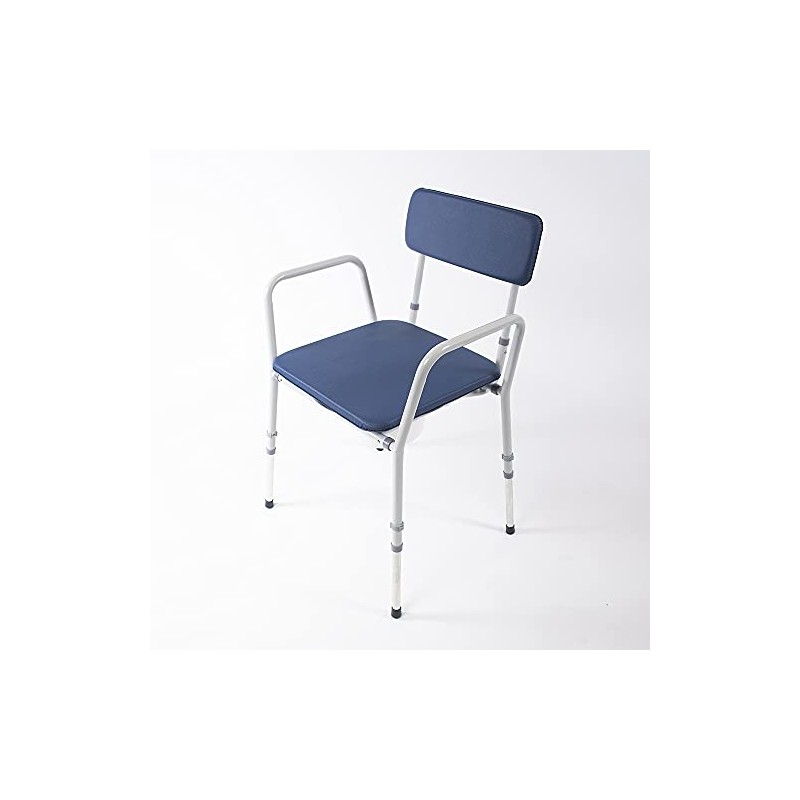 NRS Compact Dovedale Commode with Seat & Backrest, Medium, Modern