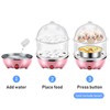 Double Layer Egg Cooker 14 Egg Capacity Hard Boiled Egg