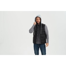 CANBORY Men's Lightweight Heated Vest with 12000mAh Battery Pack Included Black