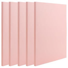 ZOENHOU 5 PCS 8.3 x 11.8 Inch Pink Large Rubber Stamp Carving Linoleum Blocks, Rectangle Creative Speedy Carve Block Engraving Crafts