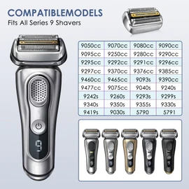 Series 9 shaving head, Afaneep 92M shaving heads, series 9 shaving head, S9 replacement part shaving head compatible with Series 9 9050cc, 9280cc, 9370cc, 9070cc, 9290cc, 9075cc, 9295cc, 9376cc