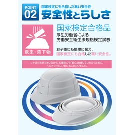 Osamet Folding Disaster Prevention Helmet (with Reflective Material) (Adult White)