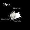 24 Pcs 920158 Stainless Steel Shelf Clips for Refrigerator and