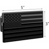 eVerHITCH US American Flag Emblem Metal Trailer Hitch Cover Plug