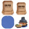 260pcs Air Fryer Liners and Silcone Liner for Ninja Crispi
