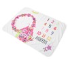 Infant Monthly Milestone Blankets Unisex Soft Month Blanket Photo Background