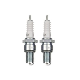 2x Spark Plug B8ES Spark Plugs Set of 2 for Motorcycle Scooter Aprilia Piaggio Vespa Compatible with: 0241248534 0241248538 0241248543 W240T2 W250T2 W260T20 W3C W3CC W4C W4C 1 W4CC W4CPX